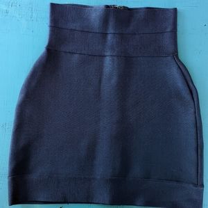 Herve Leger Blue mini skirt